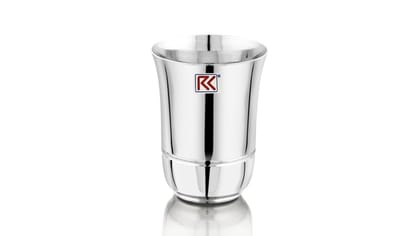 RK Flower Stainless Steel Glass Set of 4-300Ml Each | Mirror Polish, Food Grade | Scratch Resistant, Serving Glass | for Water Juice (Silver) RK Flower Stainless Steel Glass Set of 4-300Ml Each | Mirror Polish, Food Grade | Scratch Resistant, Serving Glass | for Water Juice (Silver)