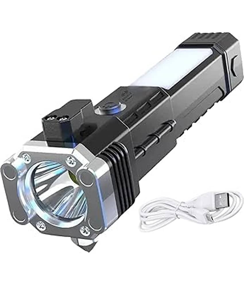 Gjshop - 3W Rechargeable Flashlight Torch ( Pack of 1 )