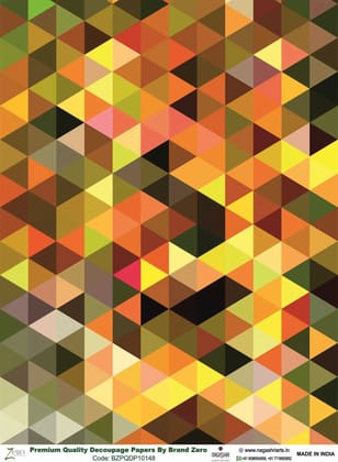 Brand Zero Premium Quality Decoupage Paper Pack of Two - Design Code: BZPQDP10148