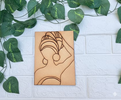 Dbeautify's MDF DIY Woman Silhouette Traditional Painting