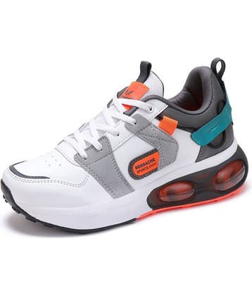 Bersache White Men's Sports Running Shoes