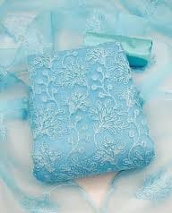 Organza Dress material for women with gotta patti Embroidery work  dupatta