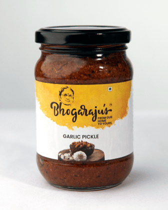 Bhogarajus Garlic Pickle  - 300 grams (Food Grade Pouch)