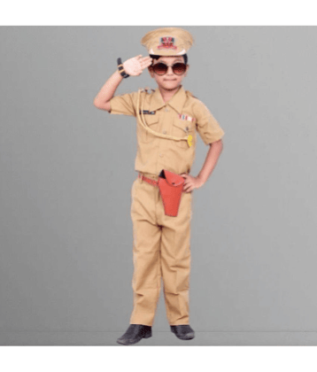 lucky h star garments Pack of 1 Boys Cotton Blend Costume Set ( Khaki )