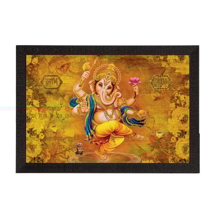 Lord Ganesha Satin Matt Texture UV Art Painting
