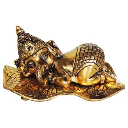 Aluminium  Showpiece Chatai Ganesh (ASMAS384 G)