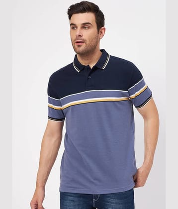 AUSTIN WOOD - Multicolor Cotton Blend Regular Fit Men's Polo T Shirt ( Pack of 1 )