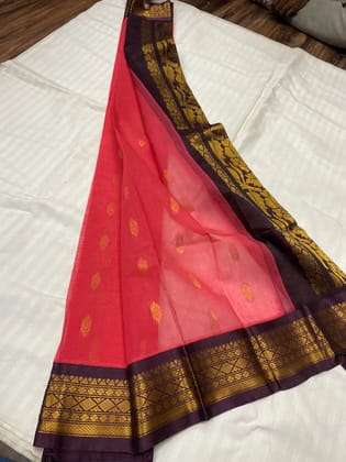 Elegant Cotton Gadwal Saree