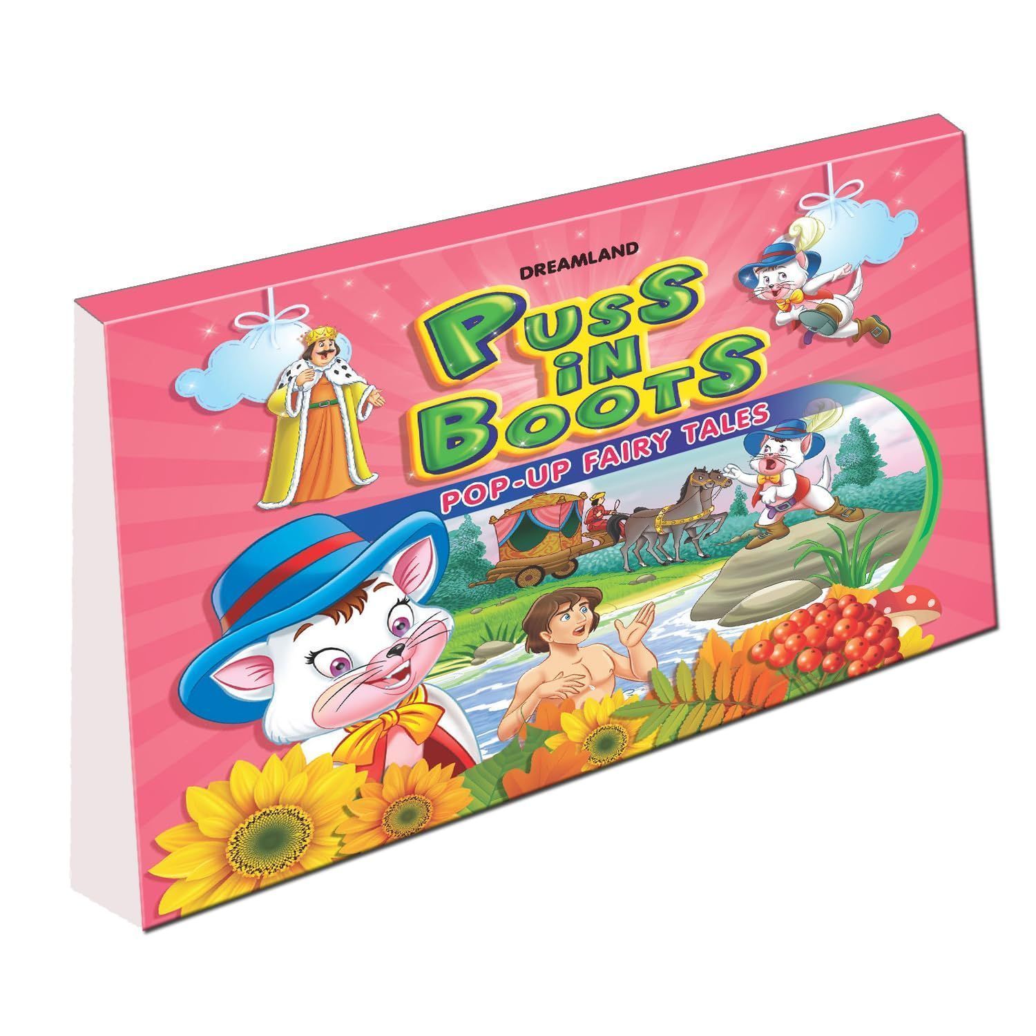Puss in Boots Pop Up Fairy Tales Book for Children Age 3 - 7 Years (Pop-Up Fairy Tale Books) [Hardcover] Dreamland Publications [Board book] Dreamland Publications
