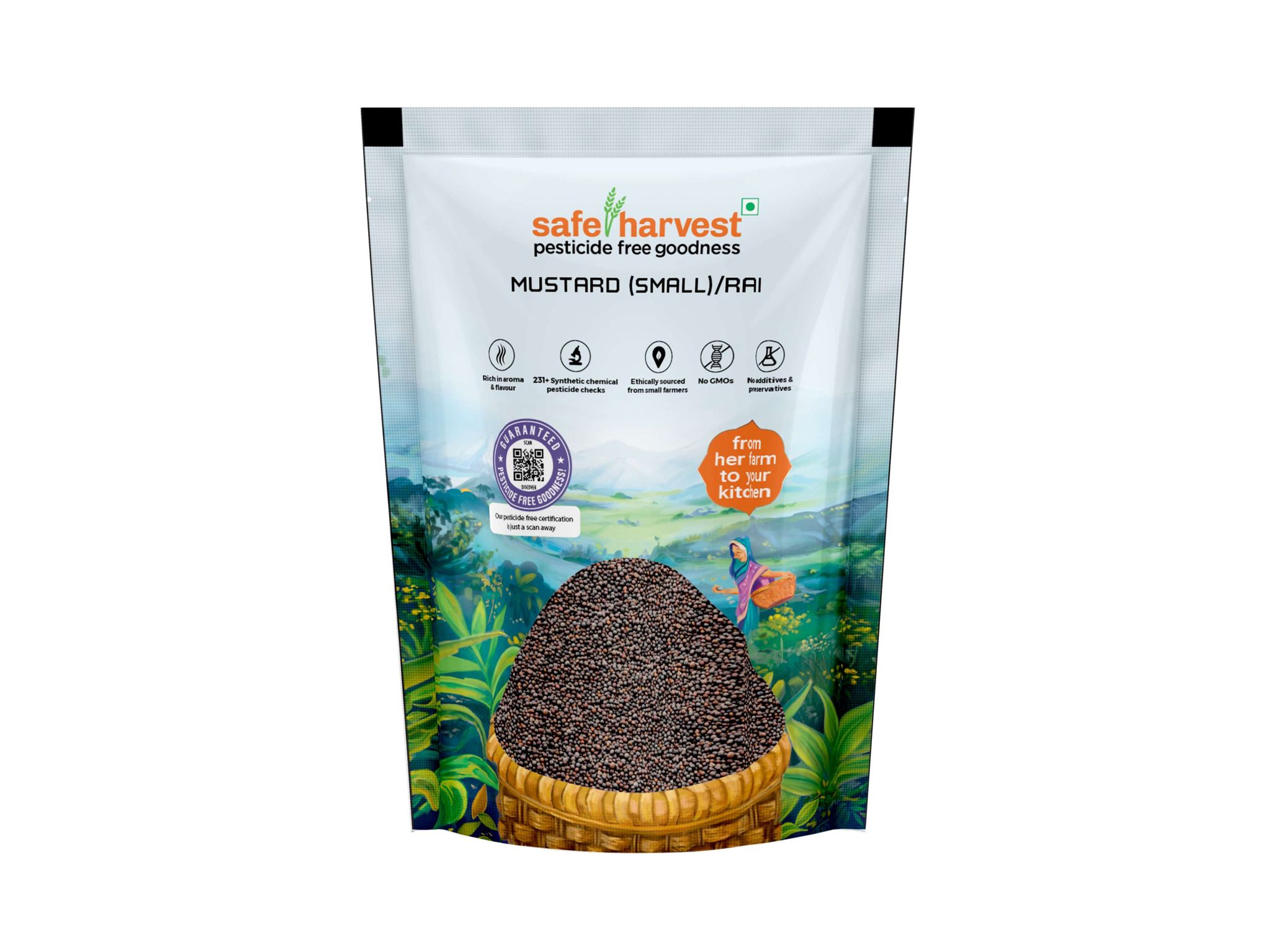 Safe Harvest Pesticide Free Mustard (Small) 100g