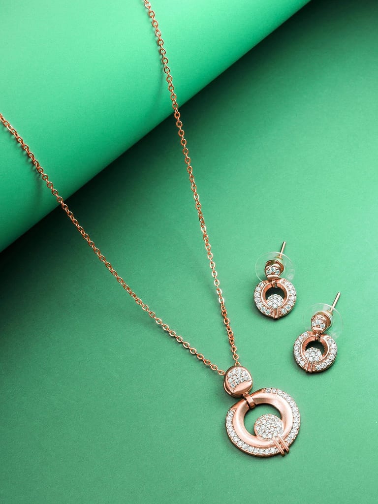 Morison Luxury Rose Gold Pendant Set Stunning and Refined - Jewellery Sets | Buy online on ZillyBuy
