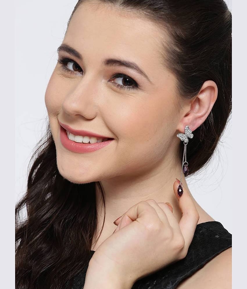 YOUBELLA Multi Color Danglers Earrings ( Pack of 1 )