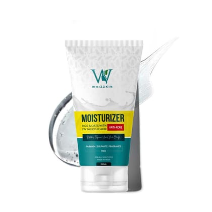 Whizzkin Face Moisturize - Gentle Clear Mattifying Acne Moisturizer With 2% Salicylic Acid, 100 ml