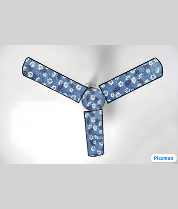 ENTICE Set of 3 PVC Blue Fan Cover