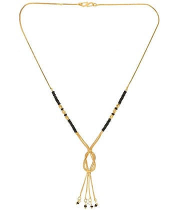 AanyaCentric Golden Mangalsutra ( Pack of 1 )