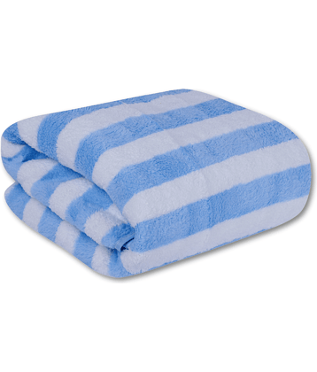 FEZORA Microfibre Striped 500 -GSM Bath Towel ( Pack of 1 ) - Sea Green