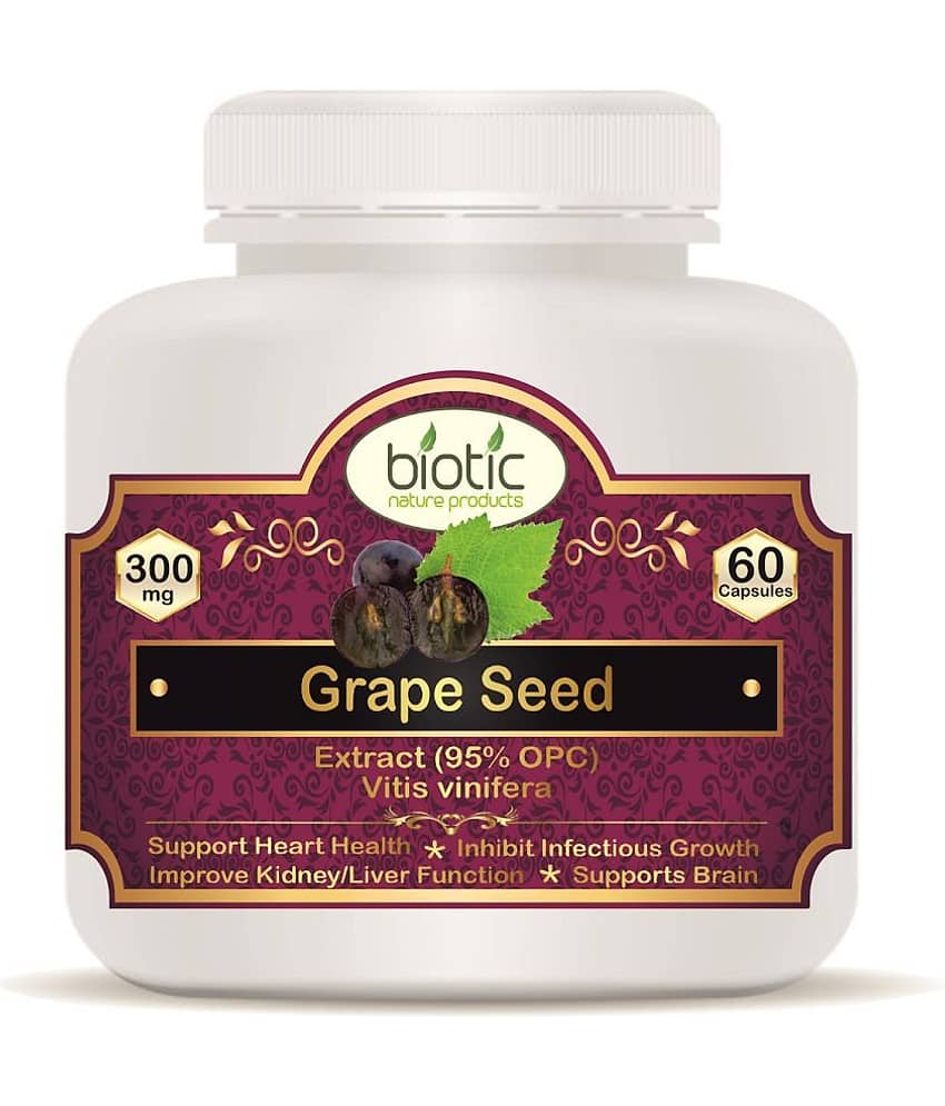 Biotic Grape Seed Extract 300 mg Veg Capsule 60 no.s