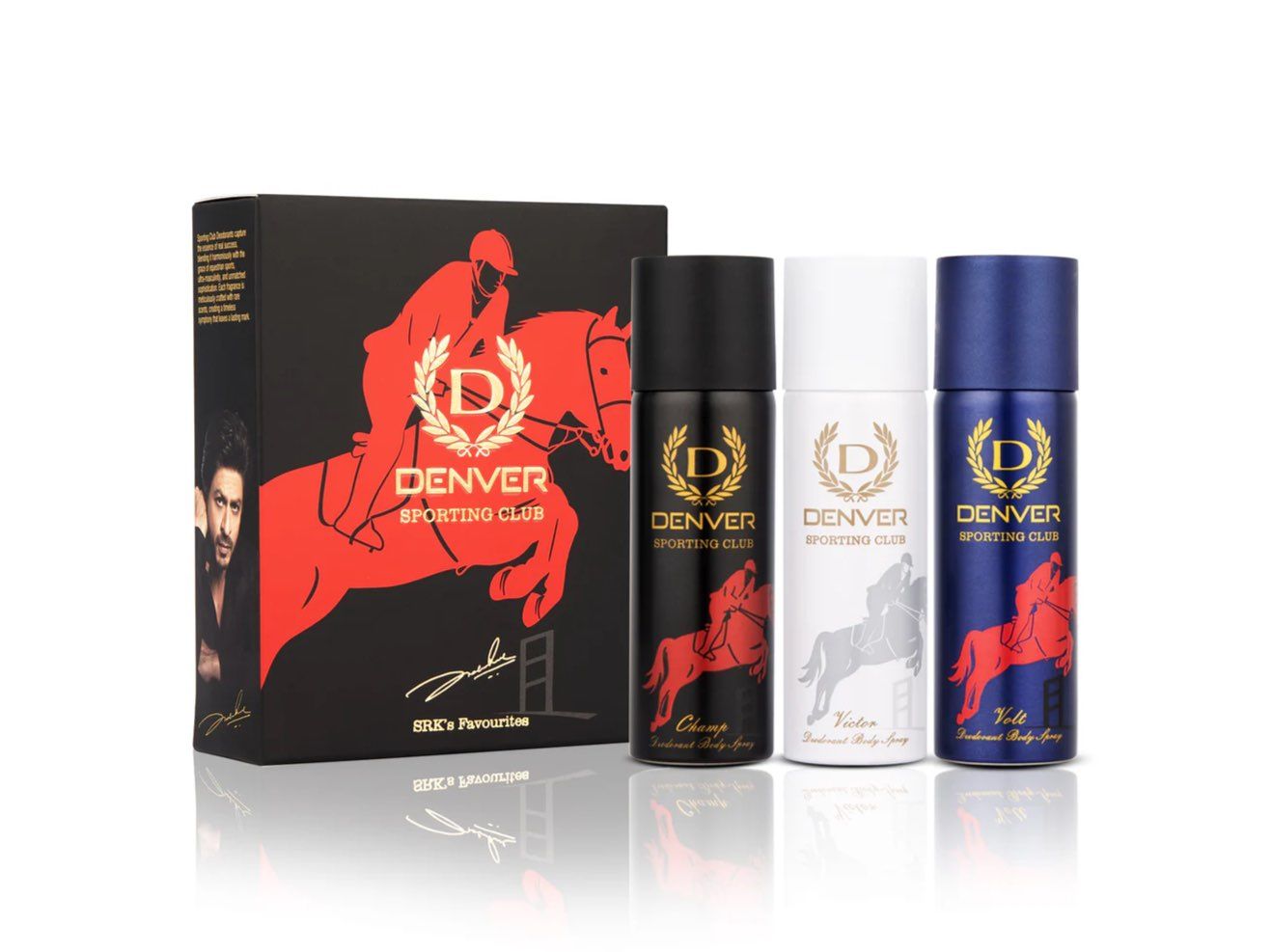 Denver Sporting club Nano Deo Pack of 3 (Victor, Volt, Champ - 50ml Each)