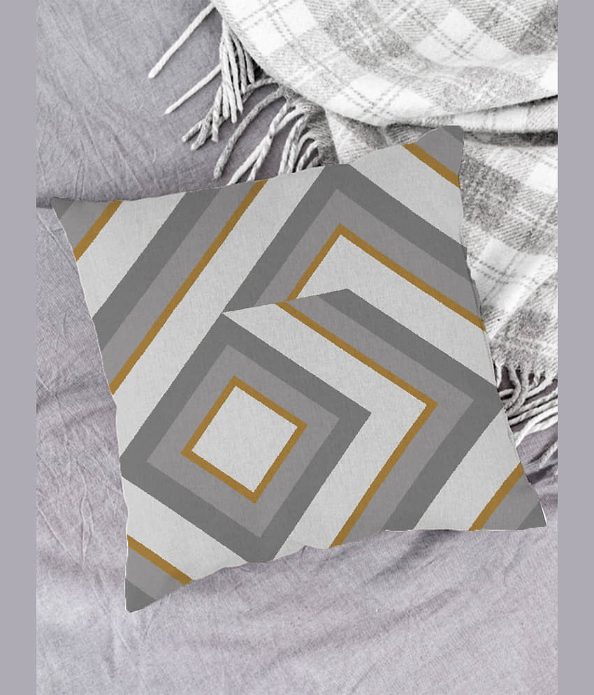 Houzzcode Single Gray Pillow Cover