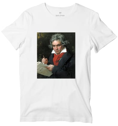 Beethoven T-shirt-46 - XXL / White