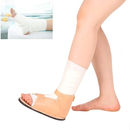 Helrdx Orthotics Cast Shoes For PlasterPost Operation Surgery Gypsum Shoe Open Toe Foot Fracture Recovery Plaster Surgical Rehabilitation Adjustable Orthoshoes Anti-slip Shoes