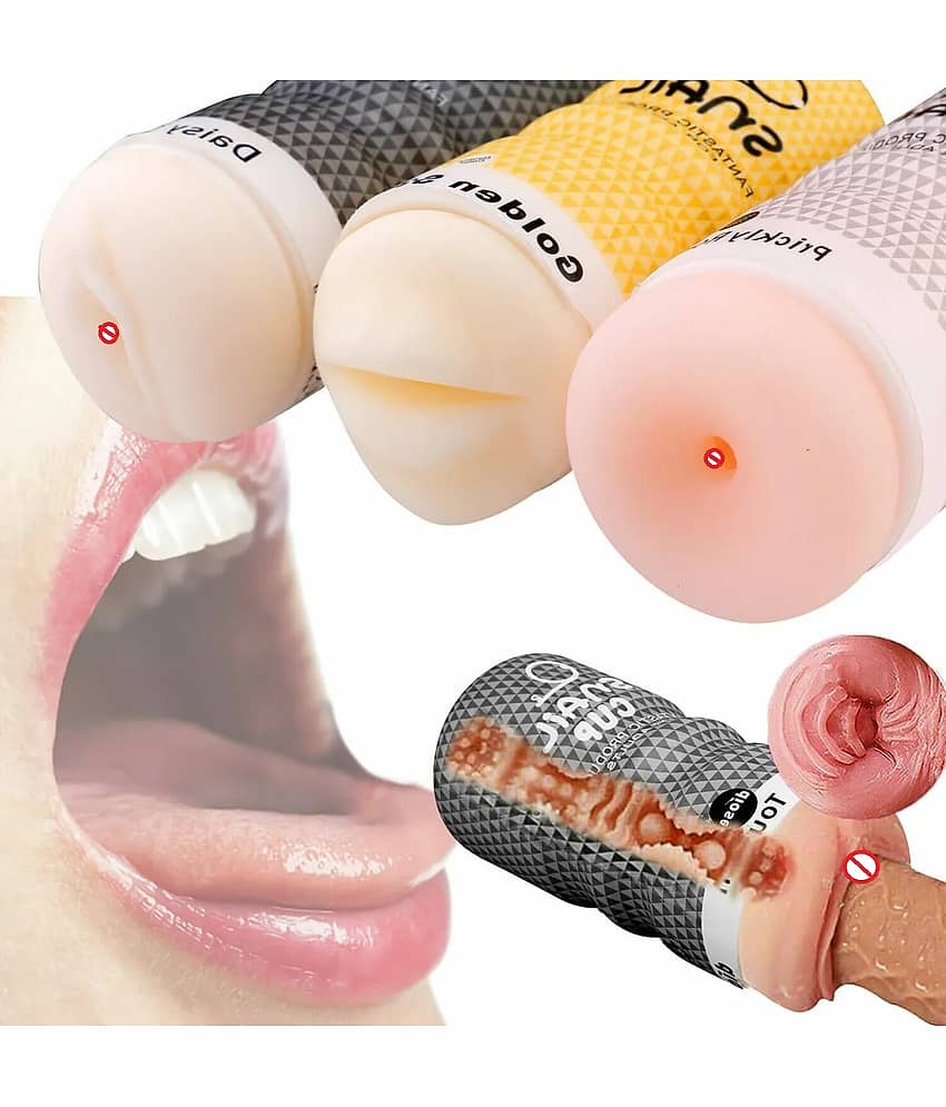 KAMAHOUSE SNAIL CUP MALE MASTURBATOR REALISTIC POCKET PUSSY STROKER VAGINA ORAL ANAL ADULT SEX TOY