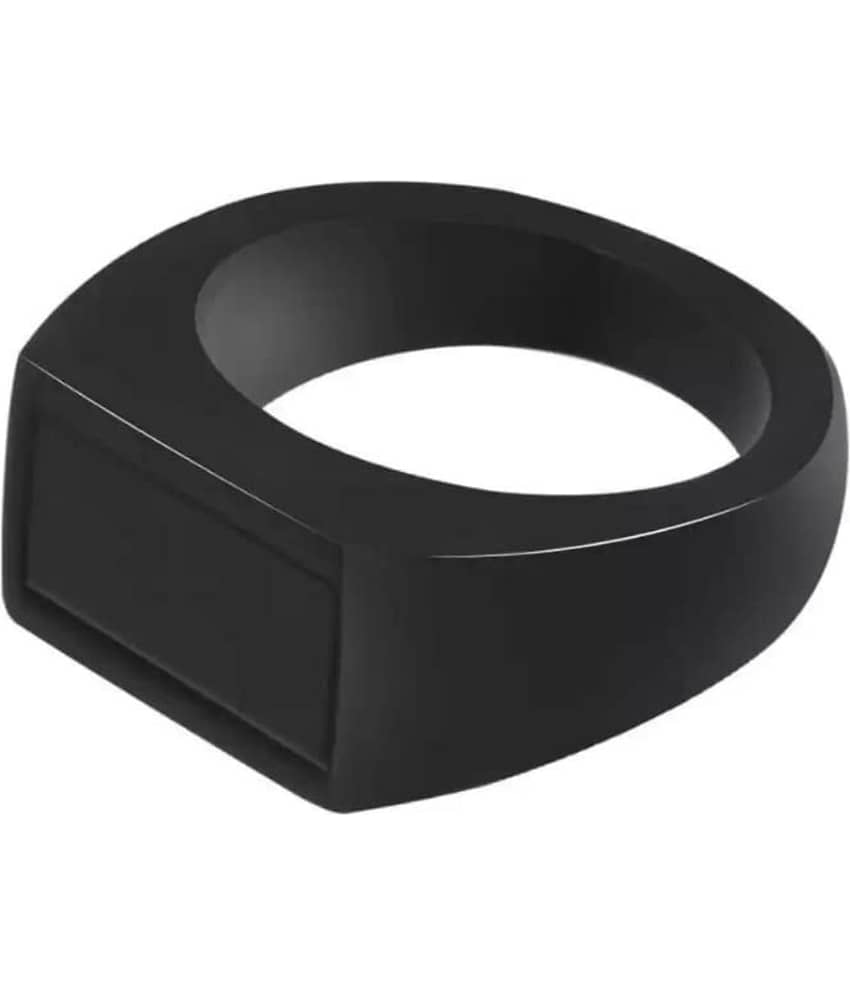 Style Wind Black Single Finger Rings ( Pack of 1 )