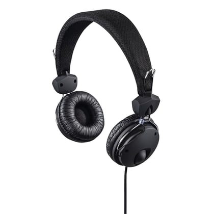 Hama Fun4Phone (184016) Wired Headphones, On-Ear Stereo Headset with Microphone -Black