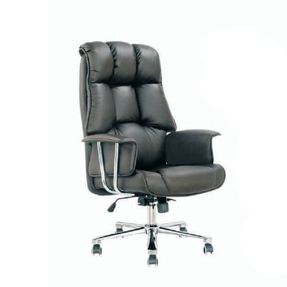 I am Boss - Leatherette Revolving With SS Finish Handle & SS Base (CS-L03-HB)