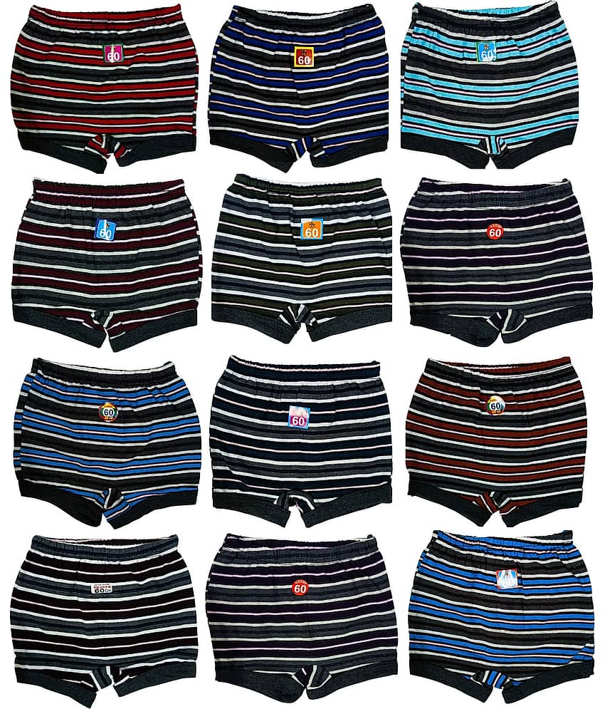 MRB Pack of 12 Boys Cotton Blend Briefs ( Multicolor )