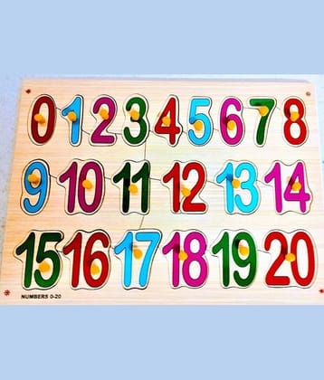 PETERS PENCE- WOODEN NUMBER LEARNING PUZZLE BOARD FOR KIDS PRE PRIMARY EDUCATION