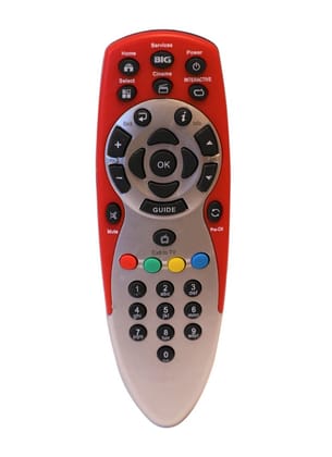 Set Top Box Remote, Compatible with Big TV Set Top Box Remote Control-Old Remote Functions Must Be Exactly Same (Color Multicolor)