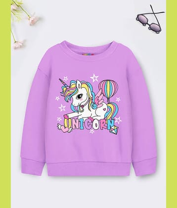 Trampoline Single Girls Cotton Blend Sweatshirt ( Pink )