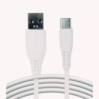 Plugtech USB to Type-C Braided Fast Charging Cable - 2.4A, 480Mbps, Durable(Pack of 2)