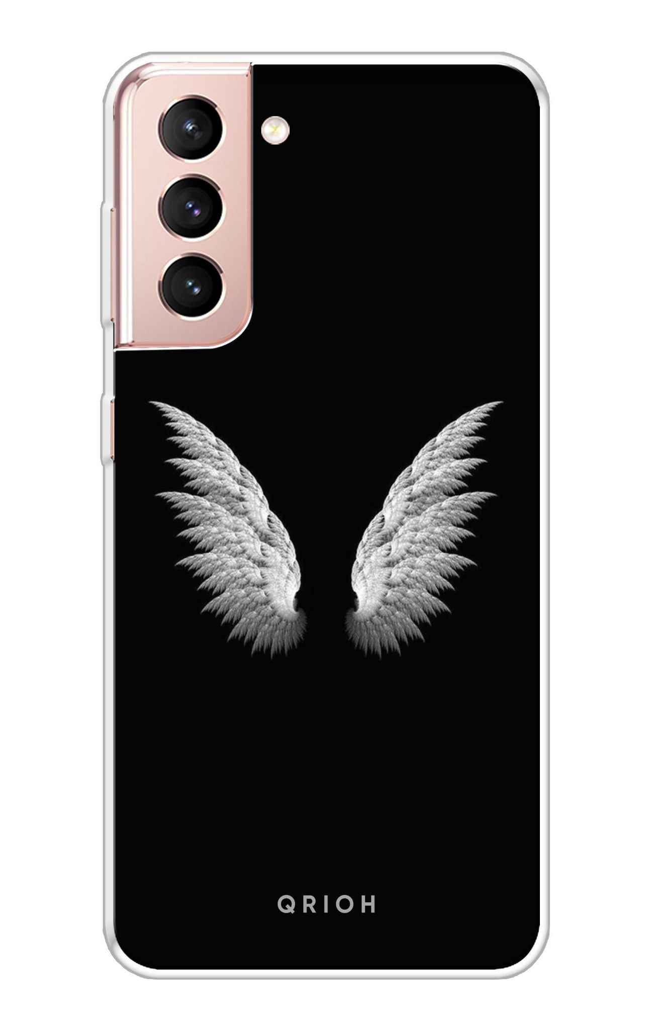 White Angel Wings Soft Cover for Samsung Galaxy S21