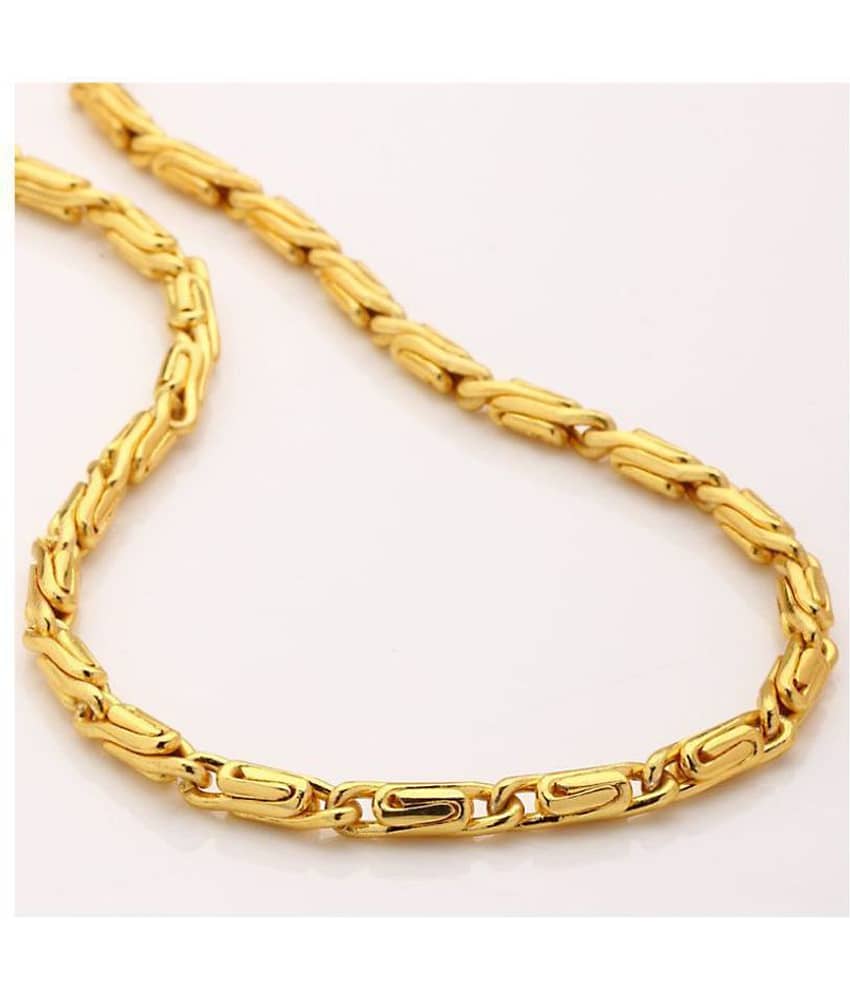 H M PRODUCT Gold Plated Chain ( Set of 1 )