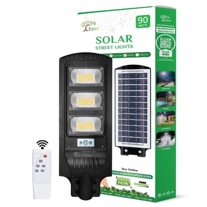 90 Watt Solar Street Lights  (Warm Light)-Without Pole