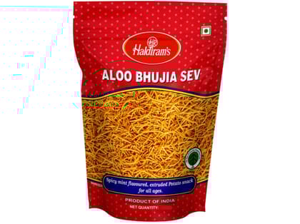 Haldiram's Aloo Bhujia Namkeen - 1 kg - Pack of 2