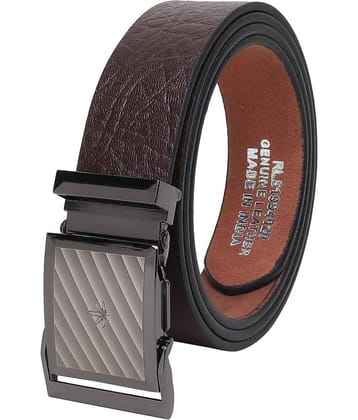 SILKSHOPPING - Brown 100% Leather Men's Formal Belt ( Pack of 1 )