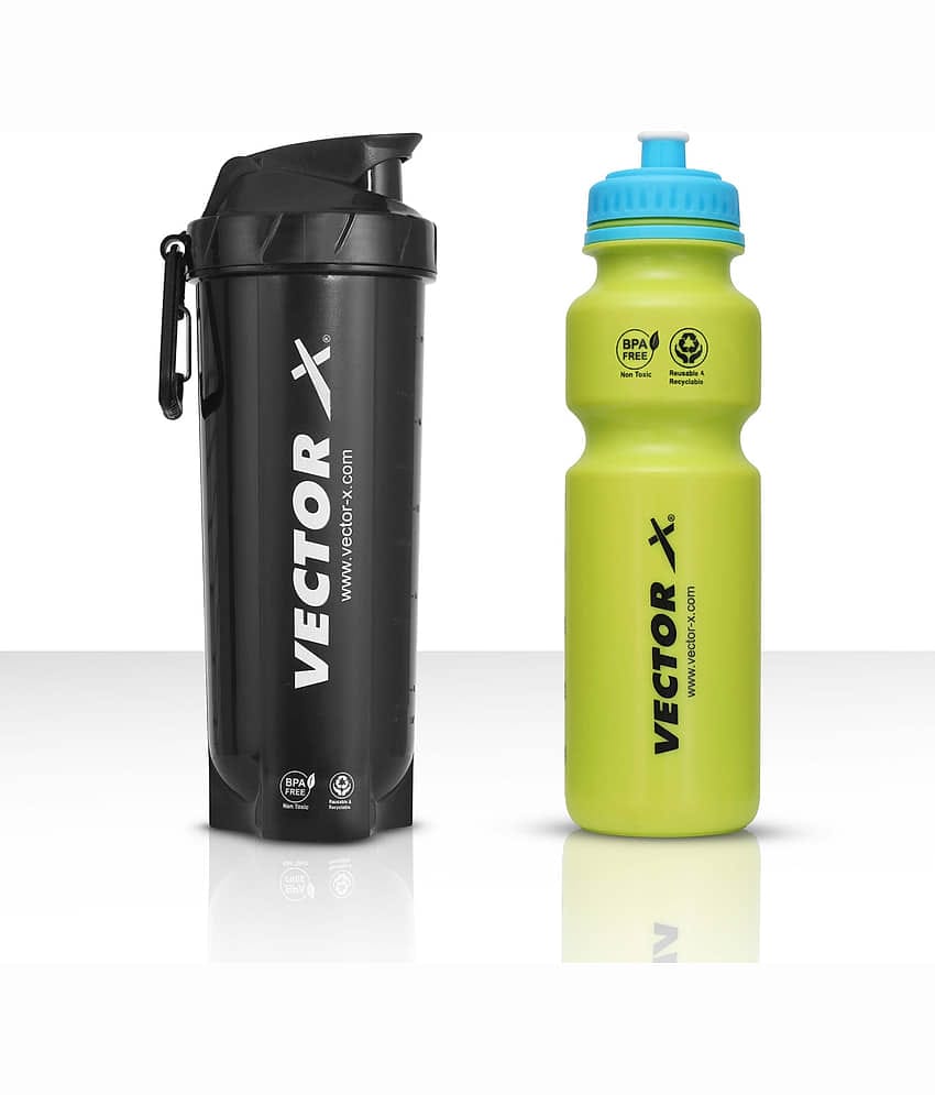 Vector X - Plastic Multicolor 750 mL Shaker,Sipper ( Pack of 2 )