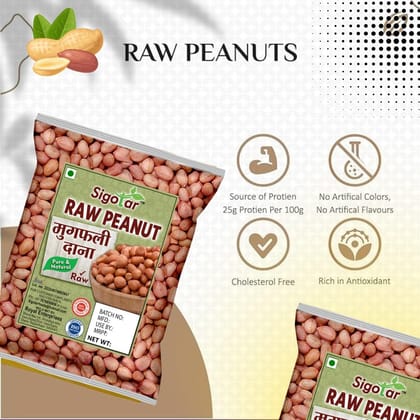 Sigotar Raw Peanuts, High Protein & Fiber, Naturally Grown | 1.5 kg