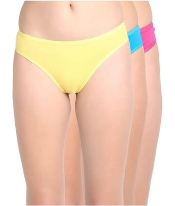 Leading Lady Pack of 3 Cotton Women's Briefs ( Multi Color )