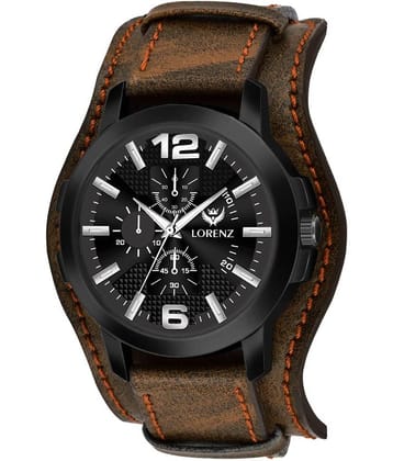 Lorenz Brown Leather Analog Men's Watch