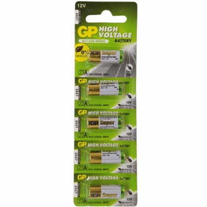 GP Super 23A V23GA MN21 Lithium 12V Batteries- Pack of 1