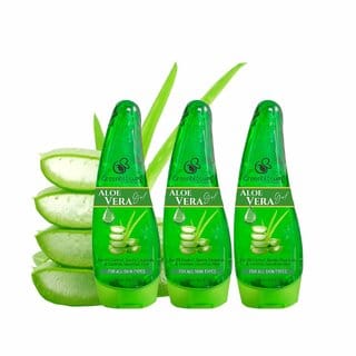 GREENBLOSUM Aloe Vera Gel  120 ML  Skin Brightening  Detox  Gentle Cleanser for Clear, Radiant Skin pack of 3