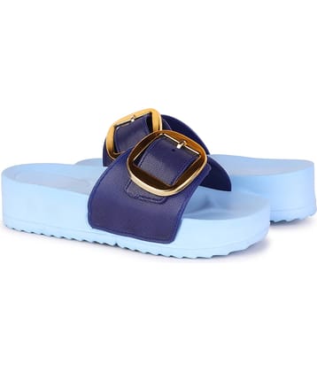 PENNEN Blue Women's Floater Sandals