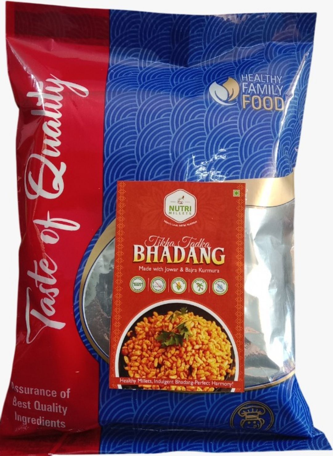 NUTRIMILLETS ROASTED BHADANG – JOWAR & BAJRA KURMURA MIX