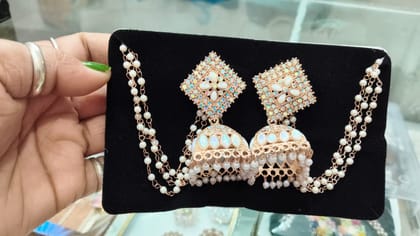 Elegant Traditional Jhumki Earring with chain