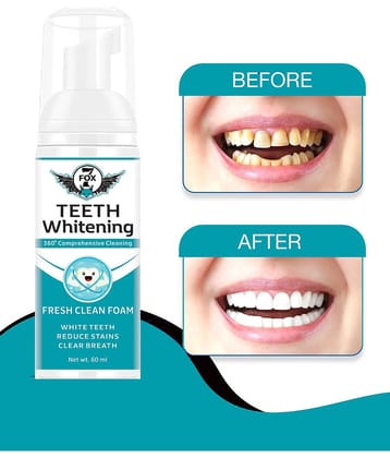 7 FOX Teeth Whitening Foam with Mint to Remove Breath Freshener Spray Mint 60 g