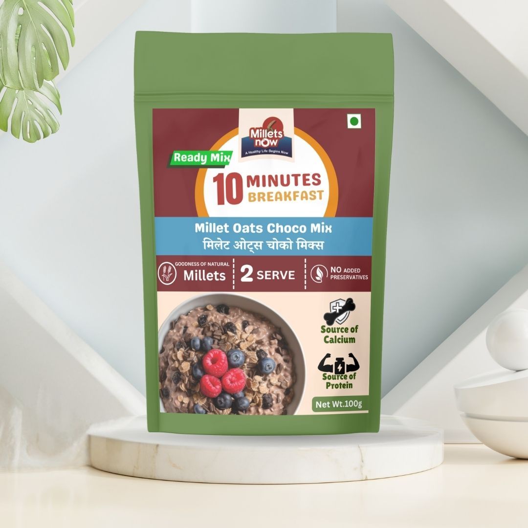 Instant Millet Choco Oats Premix | Instant Breakfast Millet Oats Premix